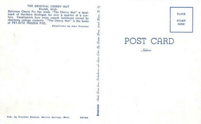 The Original Cherry Hut - Old Postcard Photo (newer photo)